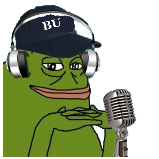 Podcast microphone Groyper sticker — Sticker Packs meme