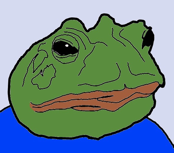 Pepe actual frog face — Pepe meme