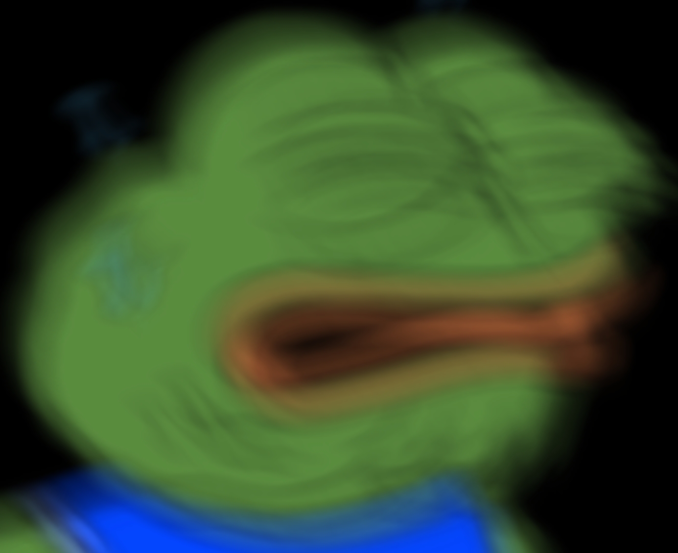Pepe blurry disgusted face — Pepe meme