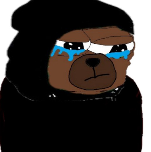 Bobo black hoodie crying — Bobo meme