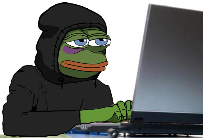 Pepe tired hacking — Pepe meme