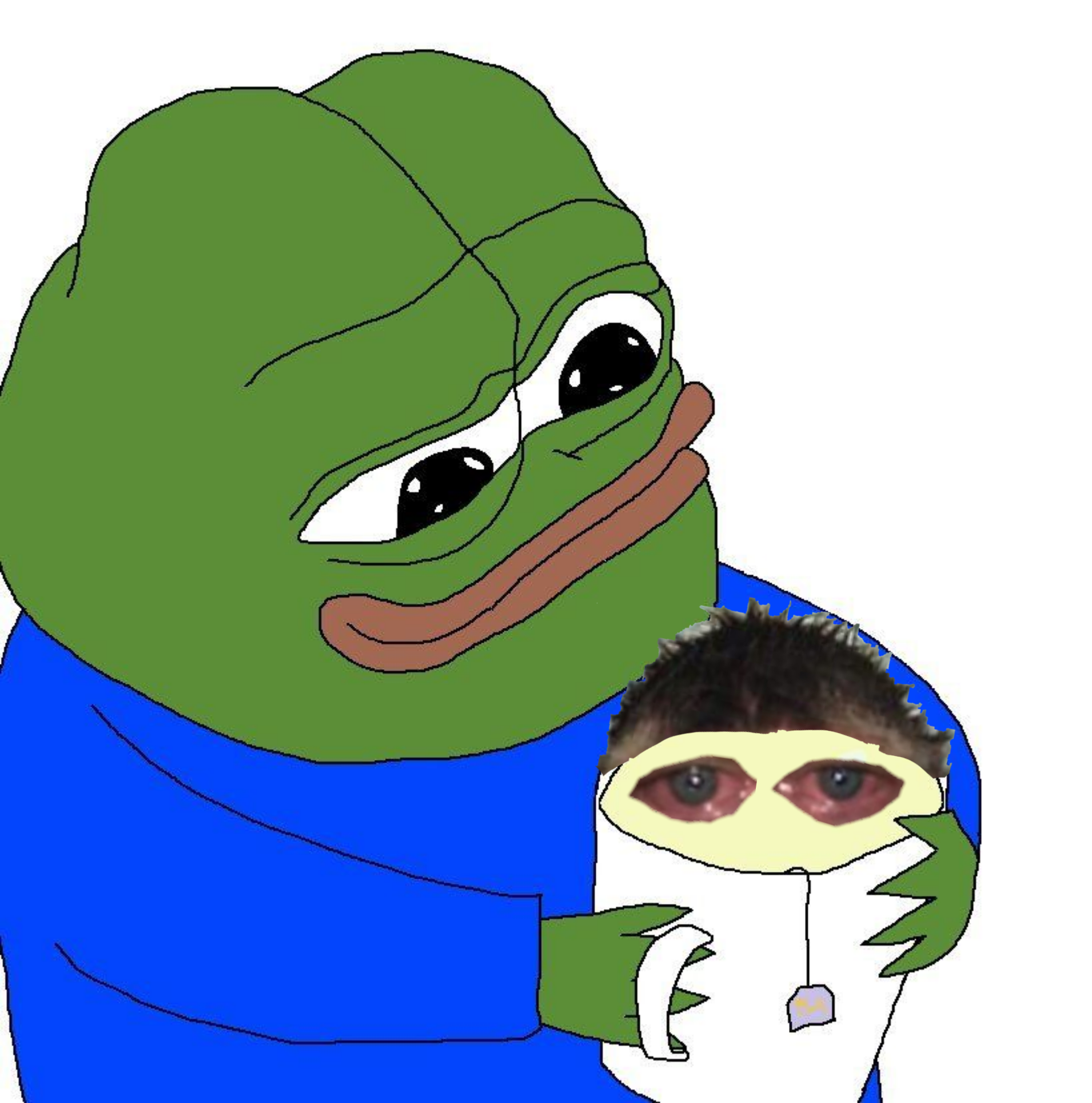 Pepe has coffee cup of just — Pepe meme