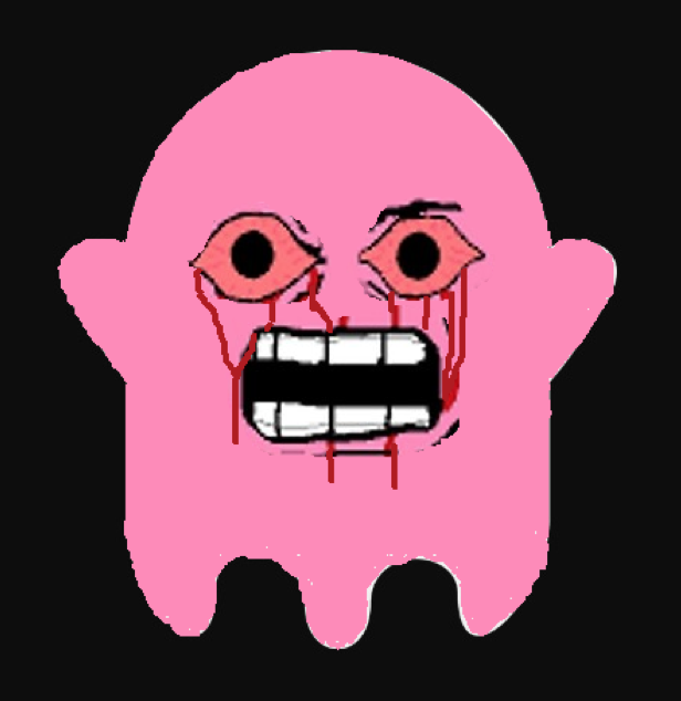 Pink wojak ghost — Wojak meme