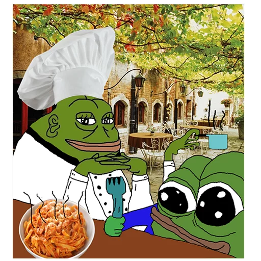 Pasta chefs Groyper sticker — Sticker Packs meme