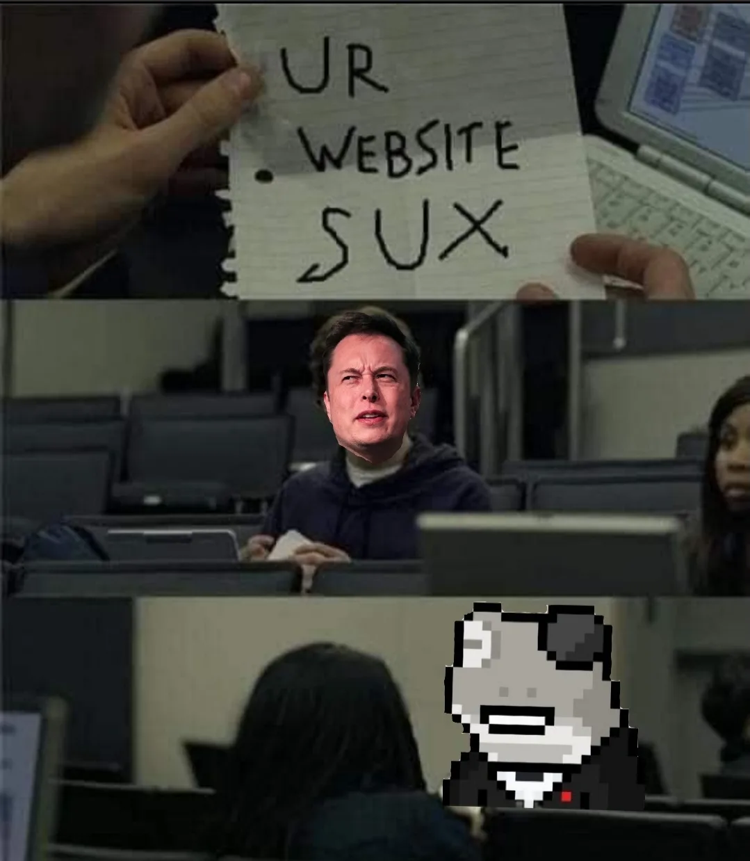 Ur website sux — Twetch meme