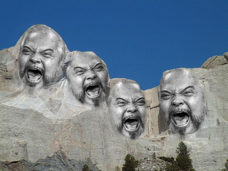 Mount rushmore laughing guy meme — Reaction meme