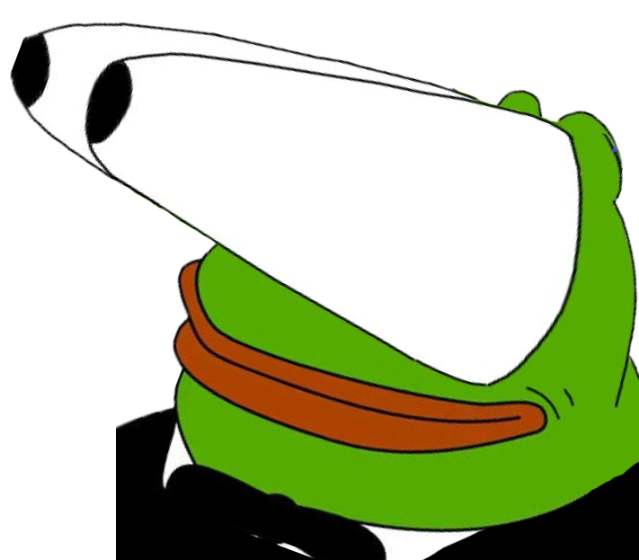 Pepe booba eyes up to the left — Pepe meme