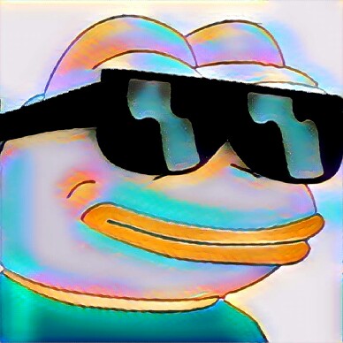 Pepe metallic colored — Pepe meme