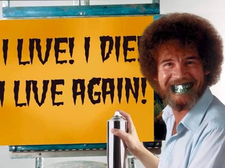 Bob ross witnessed — Reaction meme