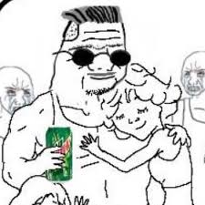 Zoomer chad wojaks mad — Zoomer meme