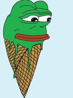Pepe ice cream cone — Pepe meme