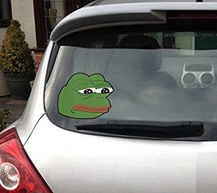 Pepe car sticker — Pepe meme