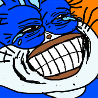 Toshi cat big grin — $TOSHI meme