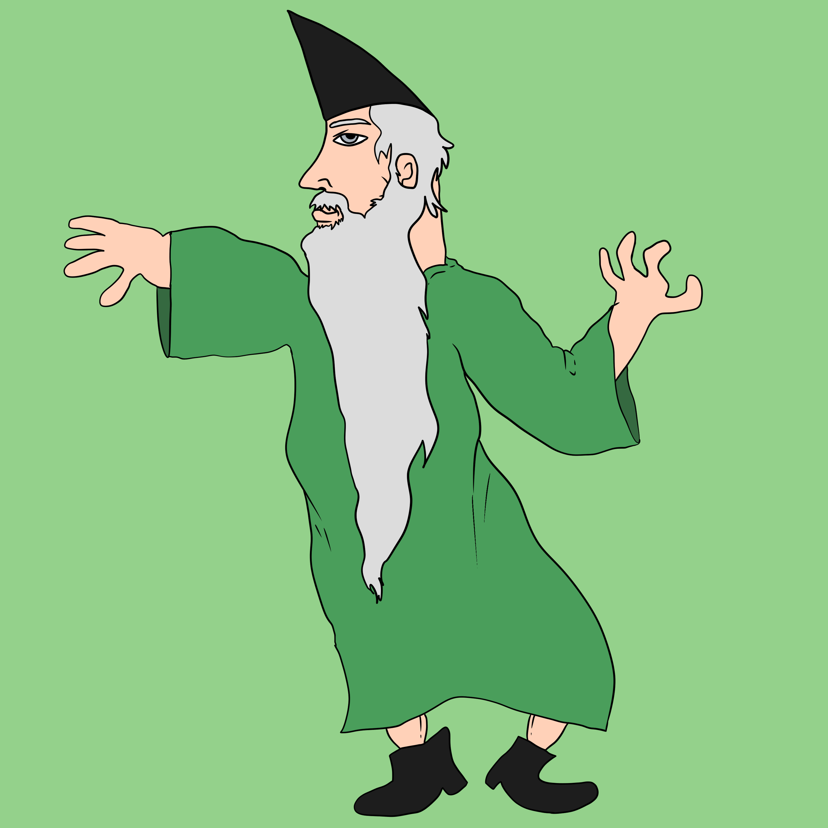 Wojak grey beard chad wizard — Wojak meme