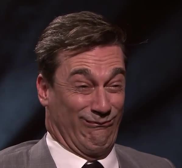 Jon hamm scrunched face — Reaction meme