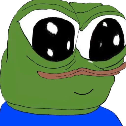 Huge sparkling eyes Frog Friends sticker — Sticker Packs meme