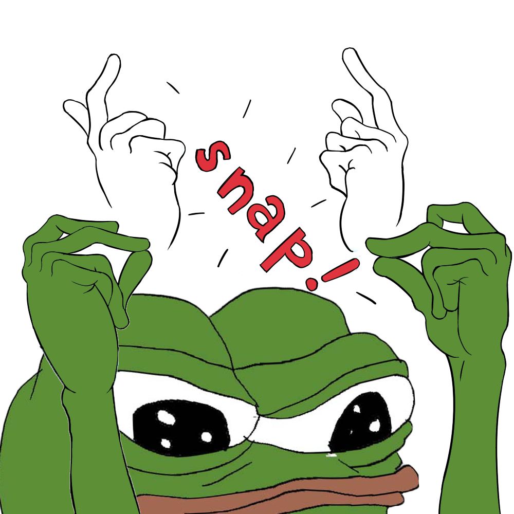 Pepe snapping fingers — Pepe meme