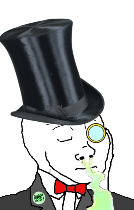 Wojak sniff top hat — Wojak meme