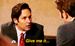 Paul Rudd C'mon Give Me It — Reaction meme