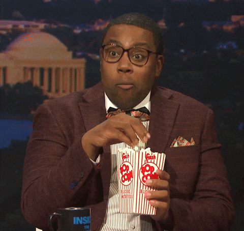 Kenan Thompson Eating Popcorn — Reaction meme
