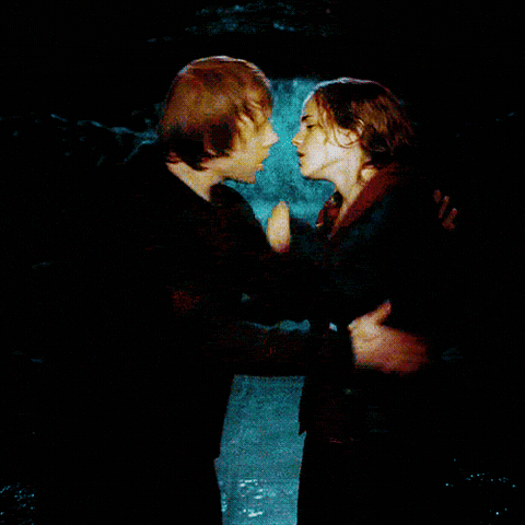 Ron Weasley & Hermione Granger Kissing — Reaction meme