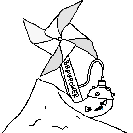 Brainlet pinwheel wind power — Brainlet meme
