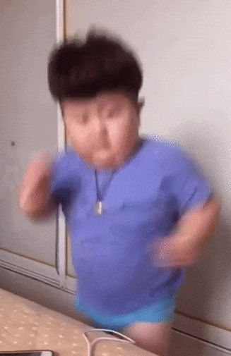 Chubby Boy Shaking — Reaction meme