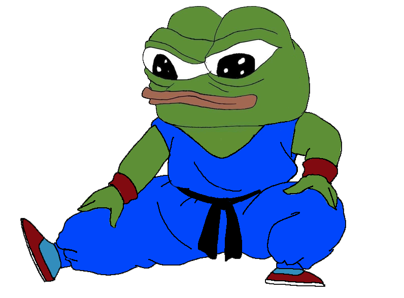 Pepe karate stretch — Pepe meme