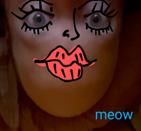 Toshi cat big kiss — $TOSHI meme