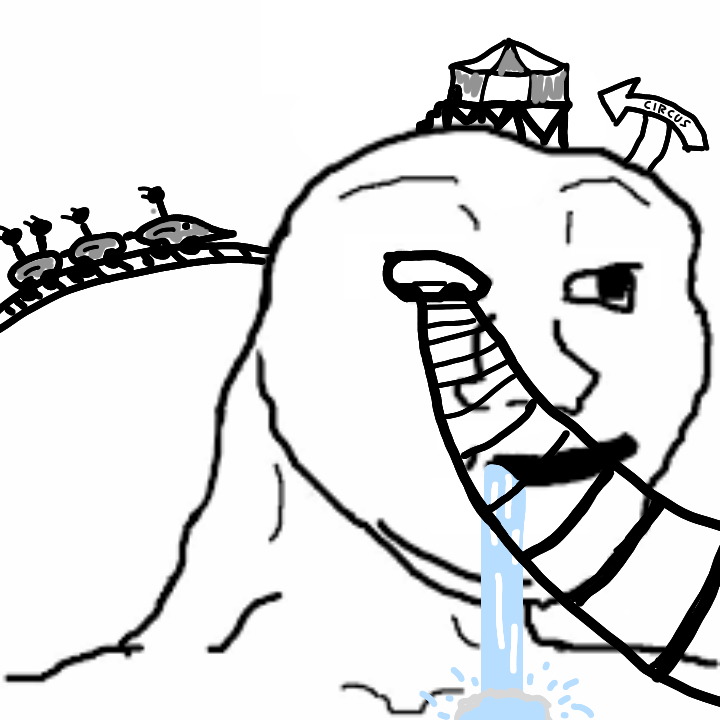 Brainlet circus brain — Brainlet meme