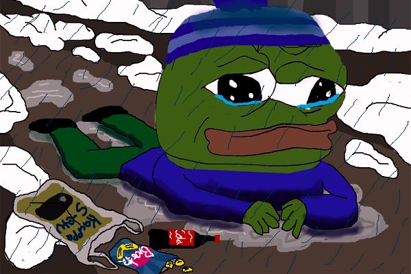 Pepe homeless — Pepe meme