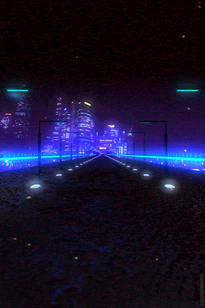Neon city drive — Reaction meme