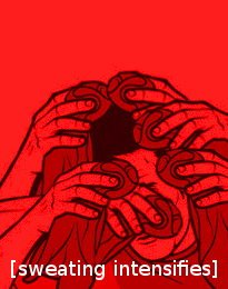 Sweating intensifies — Reaction meme