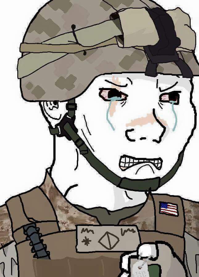 Wojak marine lance corporal — Wojak meme