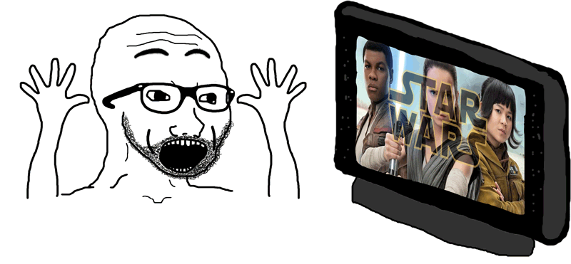 Wojak soy boy loves nu star wars — Wojak meme