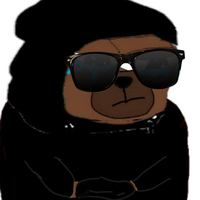 Bobo black hoodie sunglasses — Bobo meme