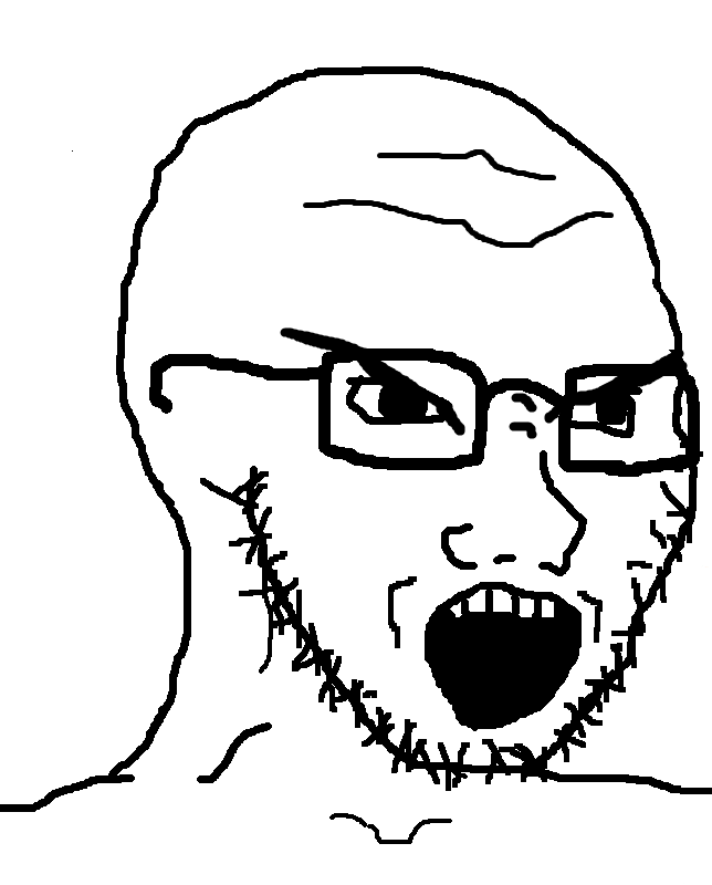 Wojak soy boy angry eyebrows — Wojak meme
