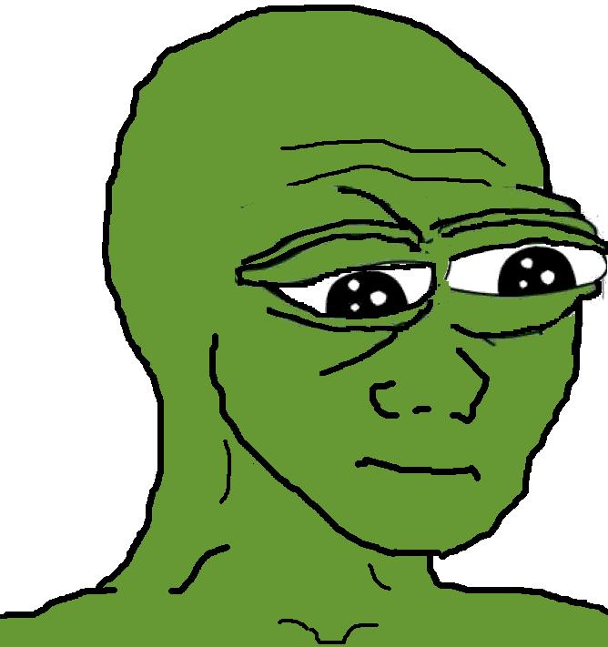 Wojak pepe eyes — Wojak meme