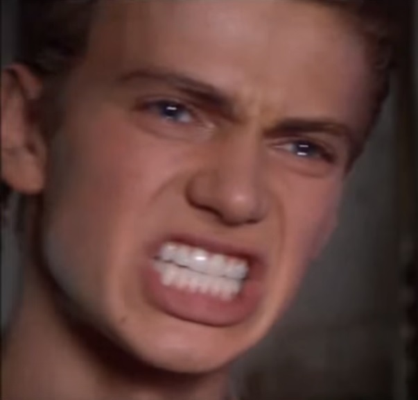 I hate them starwars anakin — Reaction meme