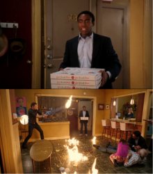 Community Fire Pizza Meme meme template — Templates meme