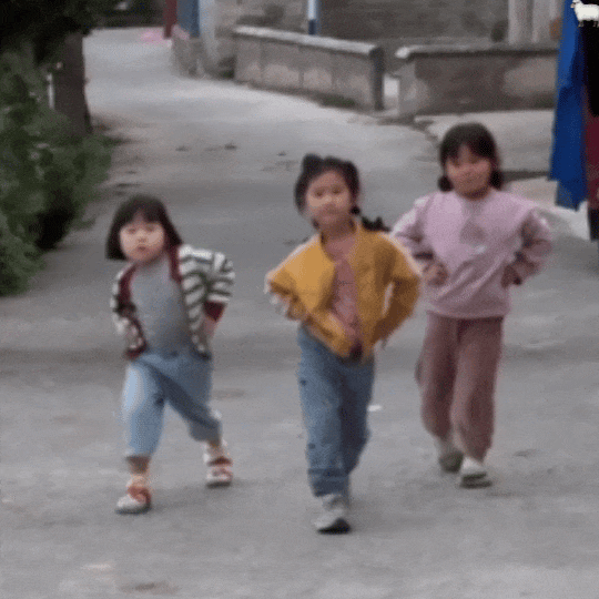 Baby Girls Walking Proud — Reaction meme