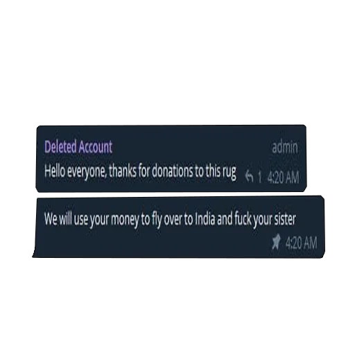 Deleted account chat Jeet Degen sticker — Sticker Packs meme