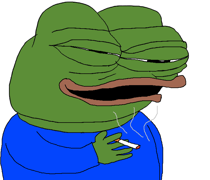 Pepe laughing smoking — Pepe meme