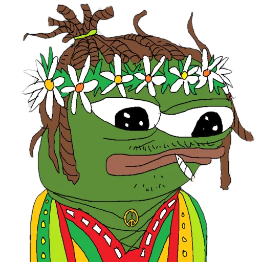 Tribal flower crown Frog Friends sticker — Sticker Packs meme