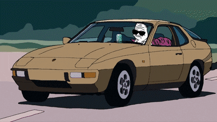 Boomer driving classic car — Boomer meme