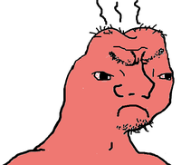 Grug pink angry — Grug meme