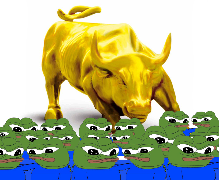 Pepe golden bull — Pepe meme