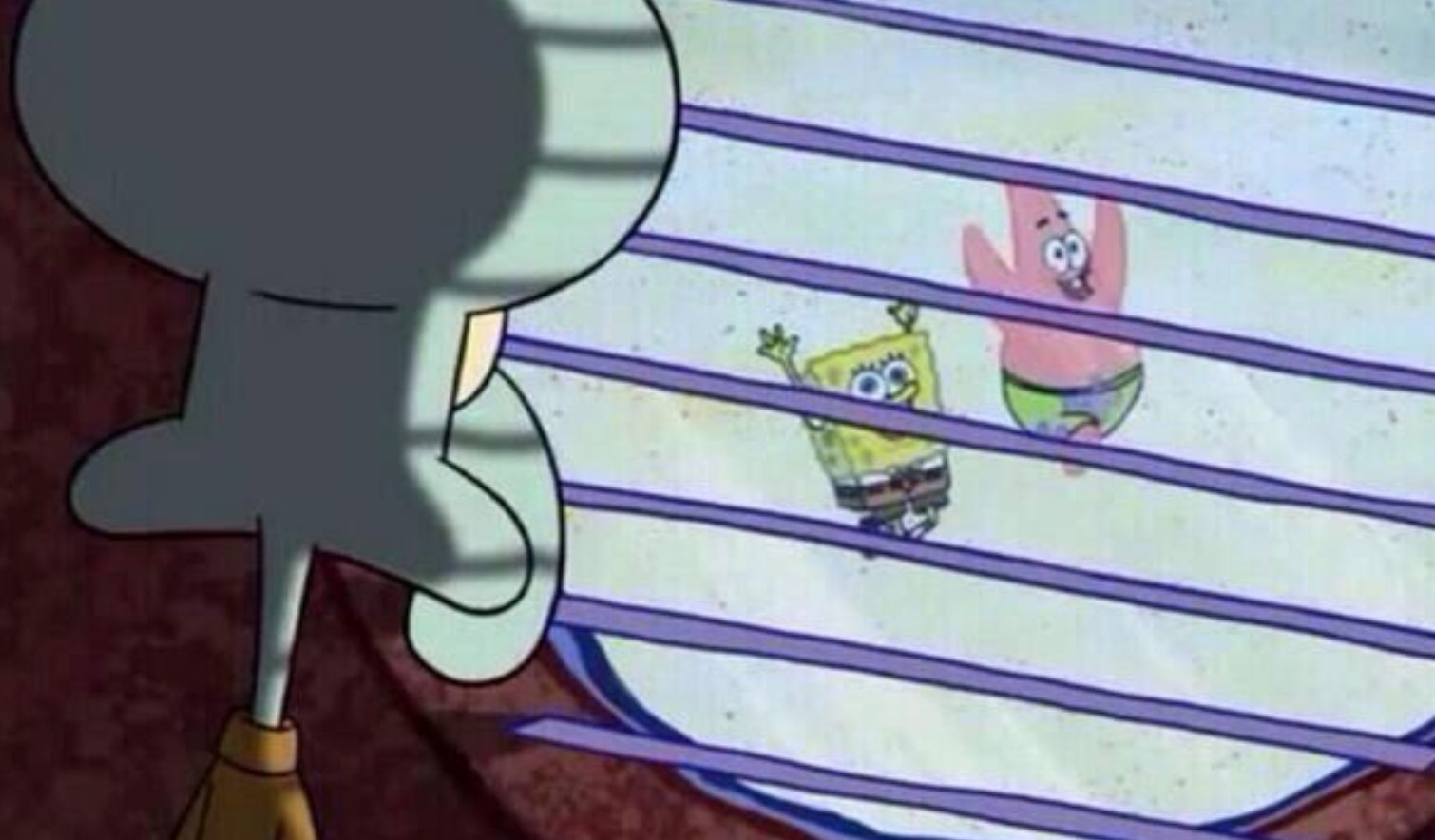 Spongebob looking out window meme template — Templates meme