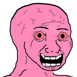 Pink wojak happy — Wojak meme