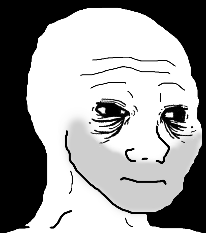 Wojak pre doomer unshaved — Wojak meme